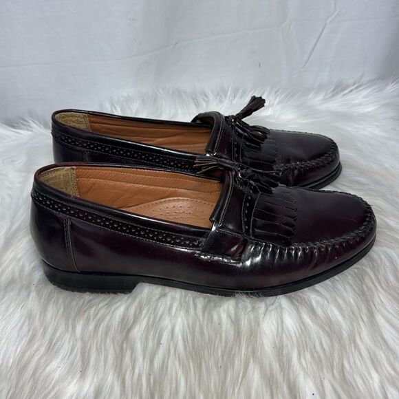 Bass Grammar Classic Deep Burgundy Leather Tassel Loafers‎ Sz 11.5D main image 5